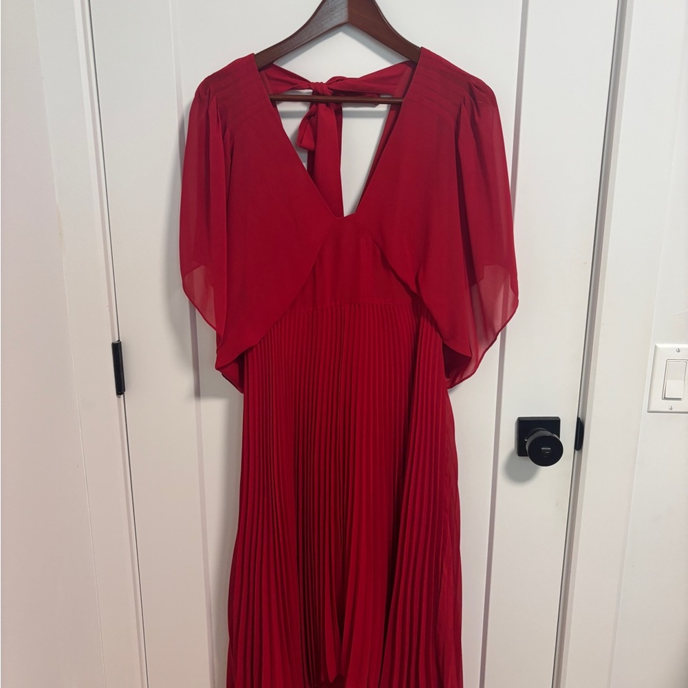 Club Monaco Red Tie Back Dress